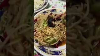 HappyPK Eating : ตำลาวใส่ปูนากินกับหมูยออุบล ที่สุดของหมูยอเด้อออ #eating #asmr #กินแซ่บ
