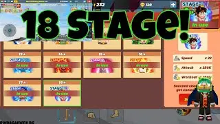 18 STAGE IN WWE SCHOOL SIMULATOR!!! | 180P muscle in 17 stage | Blockman Go.