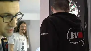 Da schaut der Kollege :P (Die Gondel holt ein Leg gegen Robstar) Darts Gondel und Robert Marijanovic