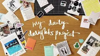 Woking on my little Daily Delights 5x8 digital scrapbook project