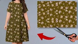 🔥Wow, how is this possible? You won't believe how easy it is.✂️ Sew this elegant dress in 30 minutes