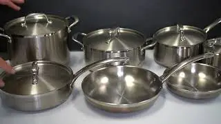 Tramontina Tri-Ply Clad Stainless Steel 12-Piece Cookware Set Review (Link Below 👇)