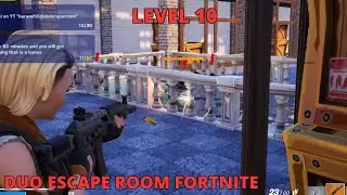 How to complete Duo Escape Room Fortnite LEVELS 10 Harami55 DuoEscapeRoom TUTORIAL