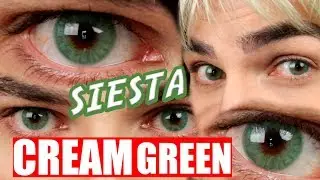 SIESTA CREAM GREEN| ESPECIAL BLACK EDITION | COLOR CONTACTS