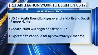 Rehab work to begin on US 17 in Georgetown County