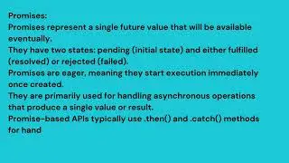 What are Promises and Observables in Angular? 