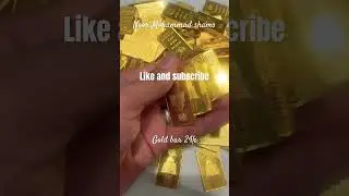 24k gold bar #24gold #arabicgold #fyp #youtubeshorts #dubai #explore #goldindubai #goldaccessories