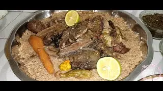 Thiep bou wekh bou am soul ak beugeudj /// Riz au poisson blanc/// Senegalese Jollof Rice