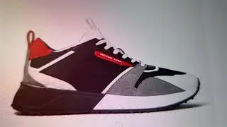 #michaelkorsMenShoes||Theo Mesh &Leather  Trainer/Black combo