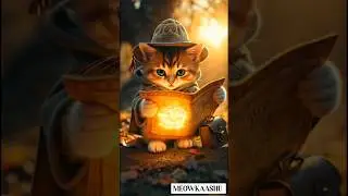 Treasure hunt map✨#cat#cute#kitten#adventure#forest#trending#yt#ytshorts