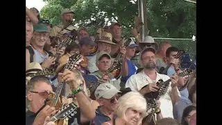A Guinness World Record for the Largest Ensemble of Mandolin Players is Set at Galax in 2012.