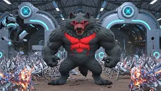 3D Animation: Elara Battles the Glitch-Hopper Swarm