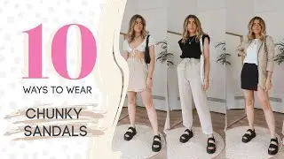 10 WAYS TO WEAR CHUNKY SANDALS // SUMMER 2020 // Charlotte Olivia