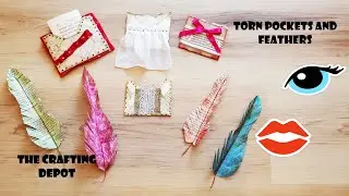 TORN POCKETS AND PAPER FEATHERS FOR YOUR JUNK JOURNALS. PART ONE