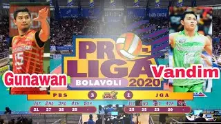Quick Spike Keras Dari Gunawan Saputra dan Made Vandim Sanjaya (2 Quickers BSB) #PROLIGA2020