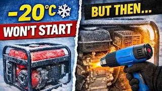 Frozen Generator at &minus;20&deg;C ❄️ Simple Trick That Saved It 🔥⚡