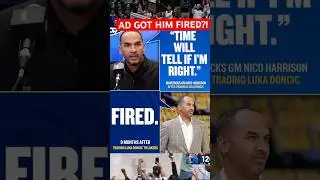Did Anthony Davis Get Nico Harrison Fired? 🤔 #nba #basketball #shorts #trending