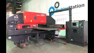 Amada Pega 357 CNC Turret Punch Press Fanuc 04PC 58 station 30 Ton - MachineStation # 1648