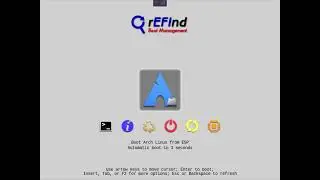 ArcoLinux : 2540 AA - installing Xfce4 and refind(UEFI) - adding the arco-refind theme