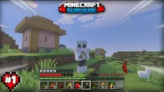 Minecraft Survival Ep.1 🌍 | First Day in New World | Hindi Gameplay #nonugamingyt #minecraft