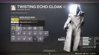 Destiny 2 Exotic Cloak My 1st Roll