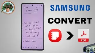 How To Convert Samsung Notes Document Into PDF