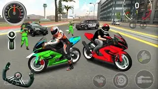Impossible Police Bike Xtreme motorbike Games speed Diving Android Mobile video Gameplay 