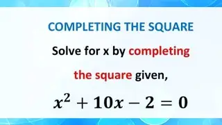 Completing the square to solve quadratic equations: A level maths paper1 #grade12algebra  #algebra1