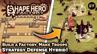 Big Brain Factory Mashed Up with Tower Defense! [ SHAPEHERO FACTORY ] Gameplay