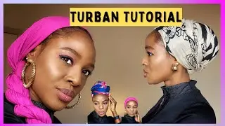 HOW TO TIE SIMPLE TURBAN HEAD WRAPS  || HEADGEAR STYLING || TURBAN TUTORIAL
