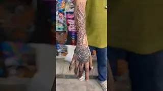 #halfsleeve #tattoo #viral #trending #spotlight #design #feather #halfhand #tattooink #tattooartist