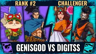 GenisGod против Digitss &ndash; [Рейтинг #2] Ясуо Тимо против Ари Экко [Претендент] | 2XKO
