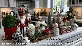 Small Kitchen Christmas Makeover 2025 🎄 Romantic & Cozy Holiday Decor Ideas + Full Kitchen Tour