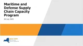 Maritime and Defense Supply Chain Webinar