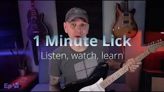 Learn a new guitar lick - solo | Easy 1 minute guitar lesson | Ep VI.