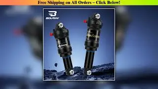 BOLANY Adjustable Mountain Bike Rear Shock Absorber 550lbs Coil Spring Suspension MTB Bicycle Air