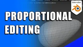 Пропорциональное редактирование в BLENDER (Micro Tip)