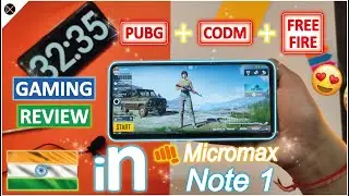Micromax iN Note 1 🔥 || Gaming Review || PUBG, CODM, Free Fire.....!!
