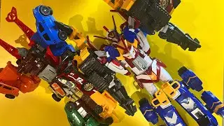 Тоботы, Tobot toys, Master V ultimate VS Giga 7, transformers combiner wars stop motion