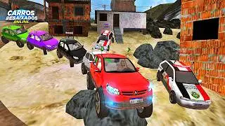 CARROS REBAIXADOS ONLINE | FAZENDO TRILHA DE GOL G5 E CHEGOU AS VIATURAS !