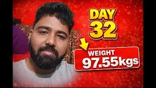 transformation day 32 weight 97.55 kgs | gym done