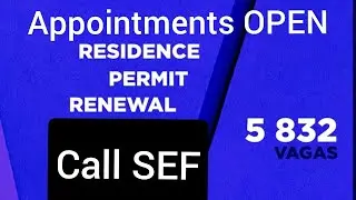 SEF Appointments Open | Portugal