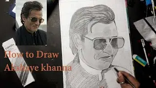 How to draw Akshaye khanna realistic face portrait