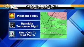 Jonathan's February 27, 2019 afternoon forecast
