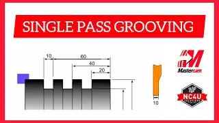 How to Program Single Width pass grooving in Mastercam Turning- Tamil Coimbatore- Chennai -5Axis-CNC