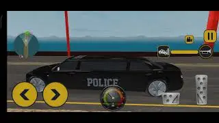 Police limousine car stunt games with mega ramp police limo car driving games #gamingcavebabu