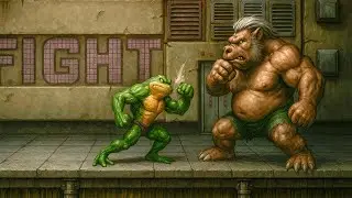 Battletoads and Double dragon in the new AI version