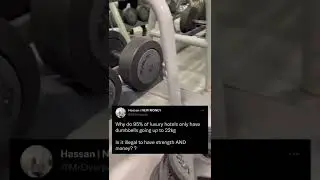 Why do luxury hotels only have dumbbells goings up to 22kg? #adjustabledumbbells