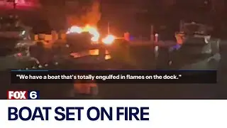 Racine Reefpoint Marina boat fire, Kenosha man arrested | FOX6 News Milwaukee