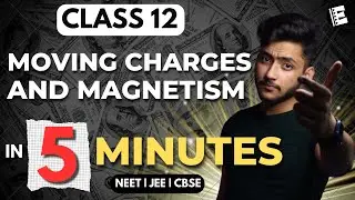 Moving Charges and Magnetism Class 12 In 5 Minutes | Quick Revision | NEET, JEE & CBSE |